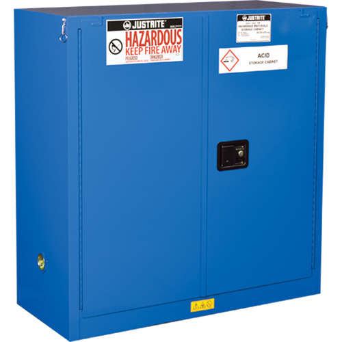 Armoires doubl&eacute;es pour rangement de mati&egrave;res dangereuses Chem-Cor, 30 gal., 43" x 44" x 18" WestPier