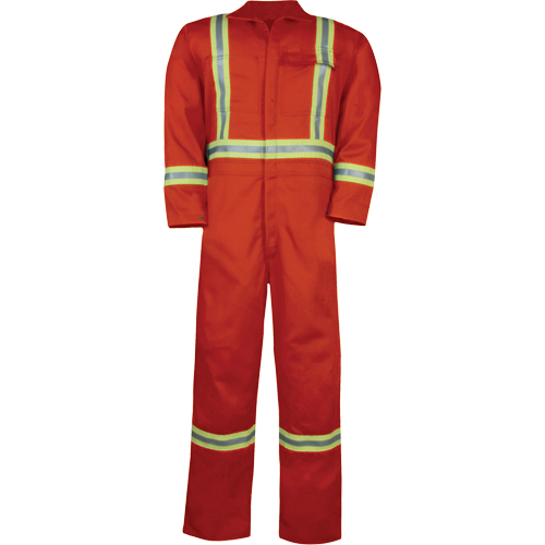 Combinaison non doubl&eacute;e haute visibilit&eacute;, Taille Petit, Orange WestPier
