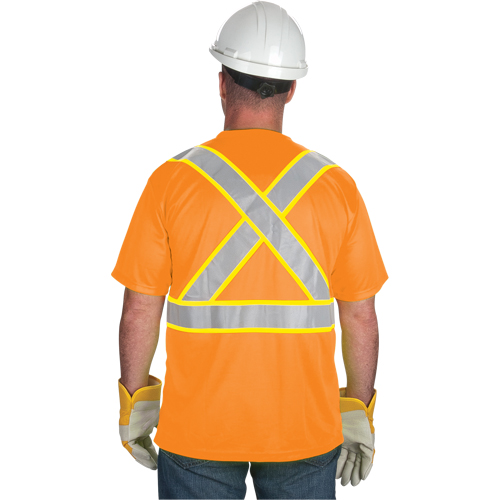 CSA Compliant T-Shirt, Polyester, Medium, Orange WestPier