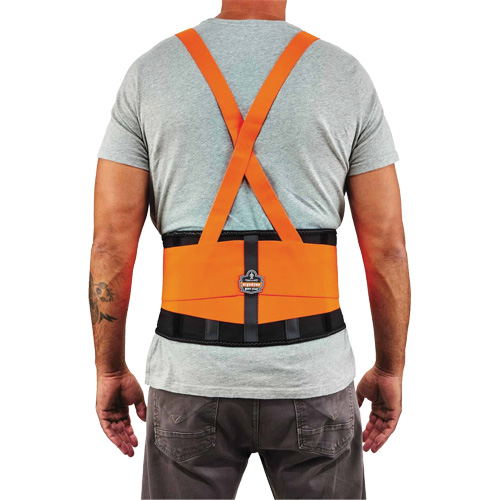 ProFlex 100HV Economy Spandex Hi-Vis Back Support Brace, Elastic, X-Small WestPier