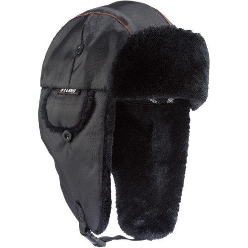 N-Ferno&reg; 6802 Classic Trapper Hat, Synthetic Fur Lining, Medium/Small, Black WestPier