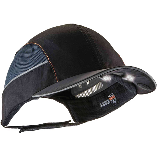 Skullerz&reg; 8960 Long Brim Bump Cap with LED Lighting, Black WestPier