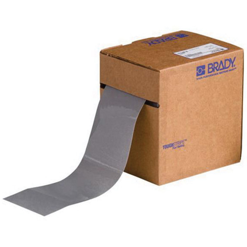 ToughStripe&reg; Floor Marking Tape, 3" x 100', Polyester, Grey WestPier