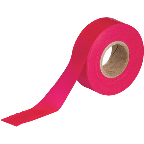 Ruban pour signalisation, 1,188" la x 150' lo, Rouge fluorescent WestPier