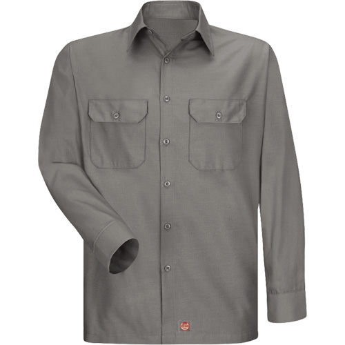 Long Sleeve Ripstop Shirt, Men's, 3X-Large, Grey WestPier