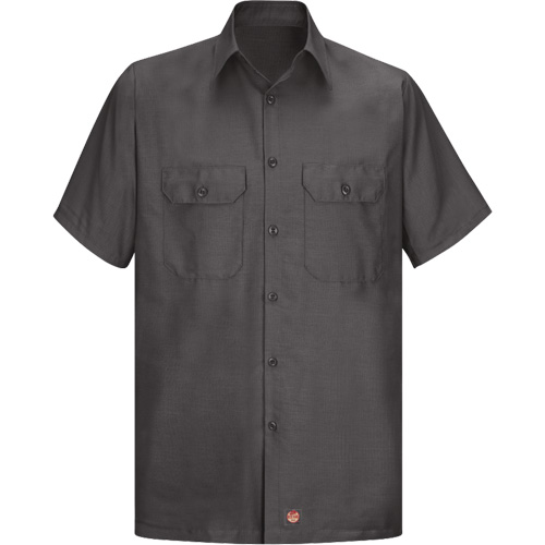 Short Sleeve Ripstop Shirt, Men's, 3X-Large, Charcoal WestPier