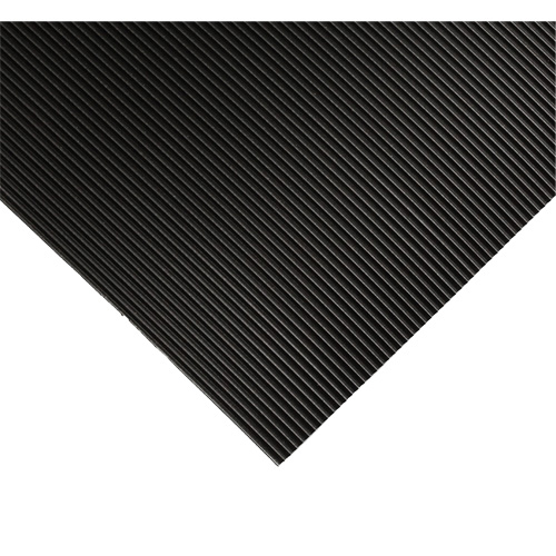 Corrugated Switchboard Matting No.702, 2' W x 20' L, 1/4" Thickness, Black, PVC WestPier