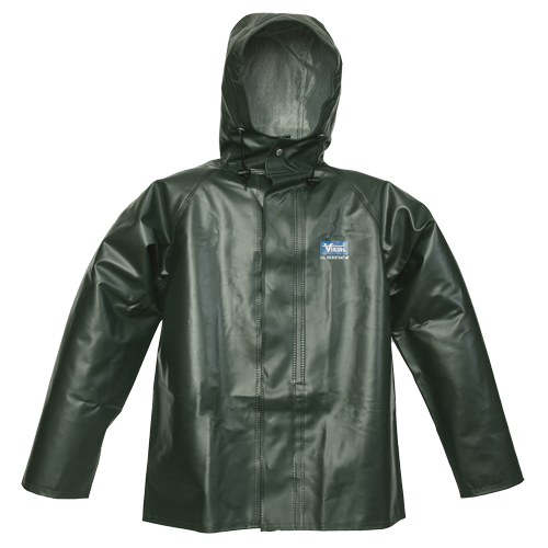 Manteau de pluie Journeyman r&eacute;sistant aux produits chimiques, Petit, Vert, Polyester/PVC WestPier