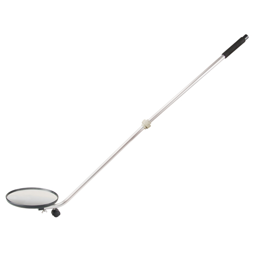Inspection Mirror, 8.5" dia., Round, 47" Handle WestPier