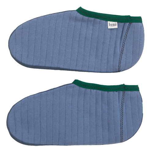 Chaussons pour bottes en caoutchouc, Hommes, T-Grand, Bleu/Vert, Coton/Molleton WestPier