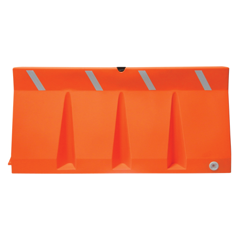 Traffic Barriers, Water-Filled, 69.75" L x 33.75" H, Orange WestPier