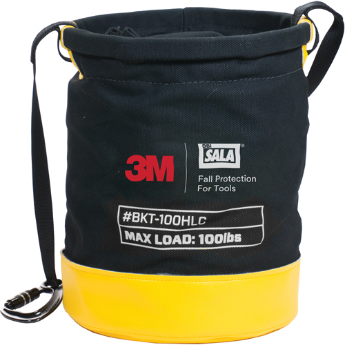 Tool Lifting Safe Bucket, Canvas, 12.5" Dia. x 15" H, 100 lbs. Load Rating WestPier