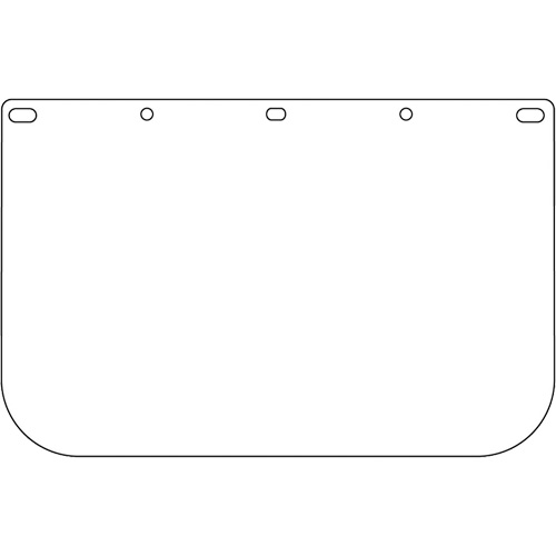 Dynamic Die Cut Faceshield Visor, Polycarbonate, Clear Tint WestPier