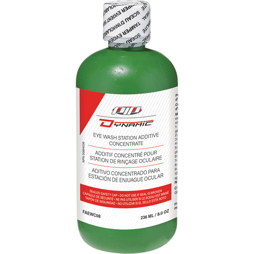 Additif concentr&eacute; pour douche oculaire Dynamic, Bouteille Plein, 8 oz WestPier