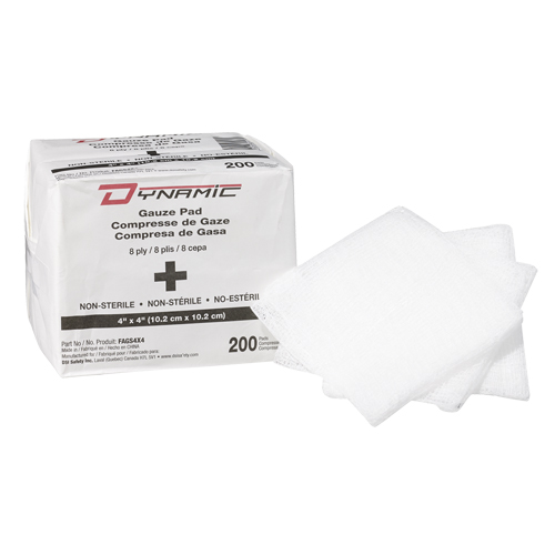 &eacute;ponge de gaze Dynamic, Tampon, 4" lo x 4" la, Dispositif m&eacute;dical Classe 1 WestPier