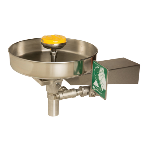 Eye/Face Wash Station, Wall-Mount Installation, Stainless Steel Bowl WestPier