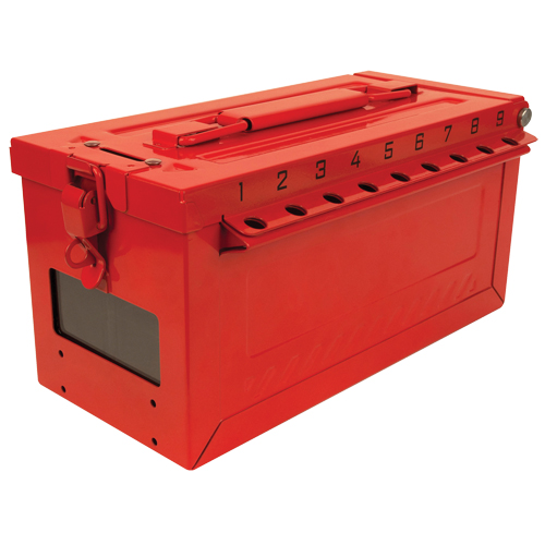 Petit boîtier verrouillable pour groupe, Rouge WestPier