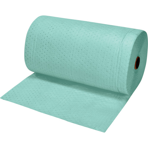 Rouleaux absorbants li&eacute;s de premi&egrave;re qualit&eacute;, Lourd, 150' lo x 30" la, Absorption 50 gal. WestPier