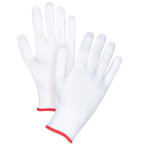 Seamless String Knit Gloves, Polyester, 10 Gauge, Small WestPier