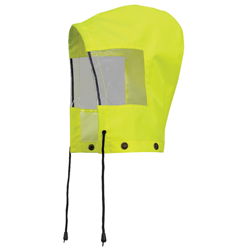 6037H Capuchon pour manteau de s&eacute;curit&eacute; imperm&eacute;able pour le contr&ocirc;le de la circulation, Jaune lime haute visibilit&eacute;, Polyester WestPier