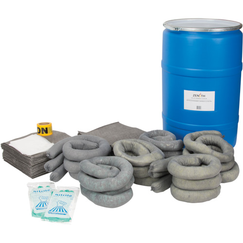 Trousse de lutte contre les d&eacute;versements, Universel, Baril, Absorbance de 55 gal. US WestPier