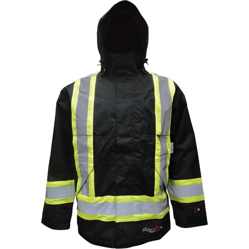 Insulated Jacket, Polyester/Polyurethane, Black, Small WestPier