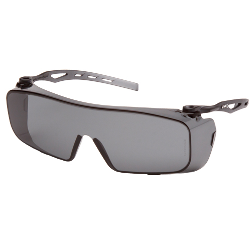 Lunettes de s&eacute;curit&eacute; Cappture OTG, Lentille Grise/fum&eacute;e, Antibu&eacute;e, ANSI Z87+/R&eacute;pond ou surpasse la norme CSA Z94.3 WestPier