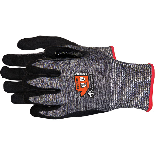 Gants en tricot de composite r&eacute;sistant aux coupures, Taille 6/T-petit, Calibre 13, Rev&ecirc;tement Mousse de nitrile, Enveloppe en Acier inoxydable/PEHP/TenActiv, ASTM ANSI niveau A7 WestPier