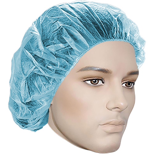 Bonnets bouffants, Polypropyl&egrave;ne, 18", Bleu WestPier
