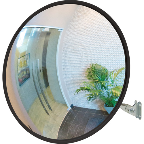 Convex Mirror with Telescopic Arm, Indoor/Outdoor, 12" Diameter WestPier