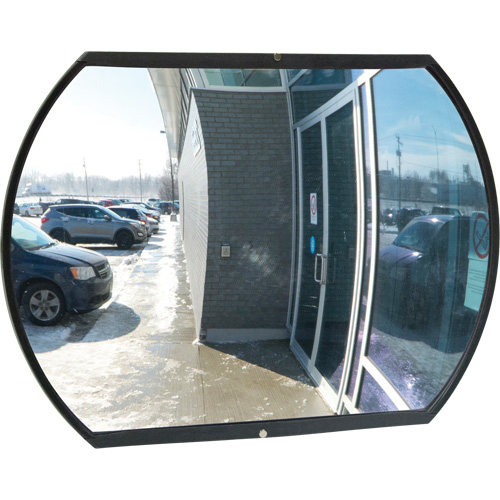 Roundtangular Convex Mirror with Bracket, 24" H x 36" W, Indoor/Outdoor WestPier