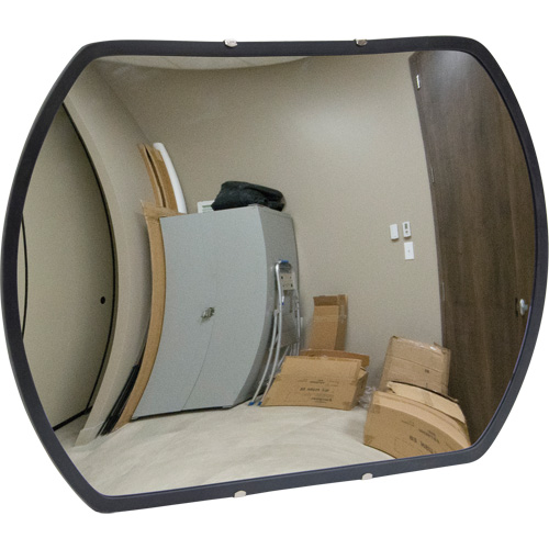 Miroir convexe rectangulaire/rond avec support, 20" h x 30" la, Int&eacute;rieur/Ext&eacute;rieur WestPier