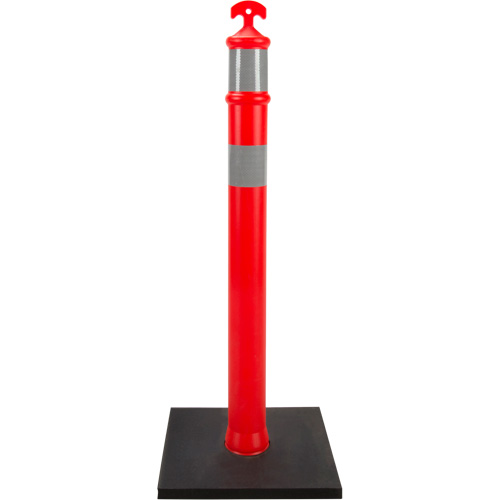 Poteau d&eacute;lin&eacute;ateur haute visibilit&eacute;, 42" h, Orange WestPier