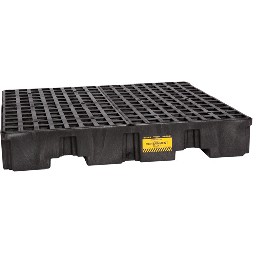 Spill Containment Pallet, 66 US gal. Spill Capacity, 51.5" x 51.5" x 8" WestPier