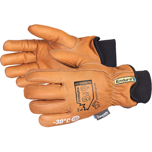 Endura&reg; Deluxe Winter Driver's Glove, X-Small, Grain Goatskin Palm, Thinsulate Inner Lining WestPier