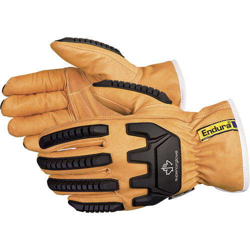 Endura&reg; Anti-Impact Driver's Gloves, X-Small, Grain Goatskin Palm, Thinsulate Inner Lining WestPier