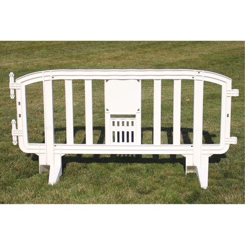 Movit Barricade, Interlocking, 78" L x 39" H, White WestPier