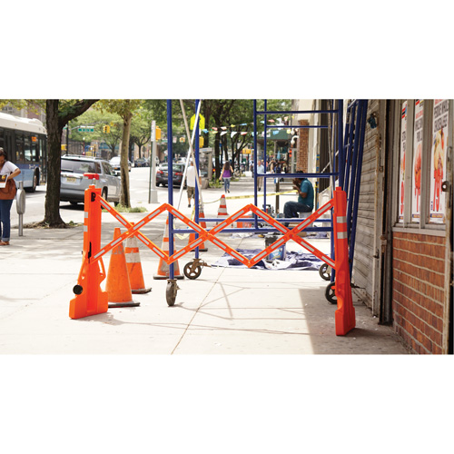 Multi-Gate Barricade, 43" H x 90" L, Orange WestPier