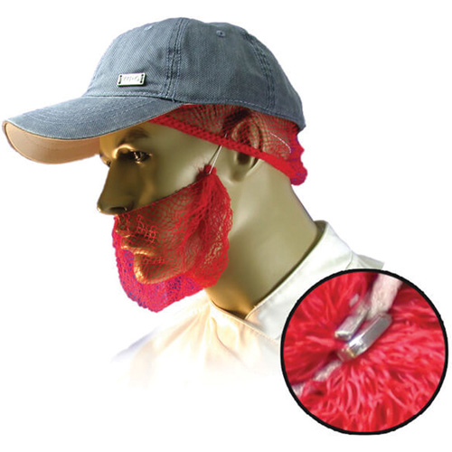 Disposable Beard Nets, Polypropylene, Red WestPier