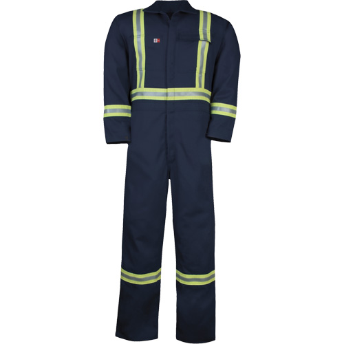 Westex UltraSoft&reg; Unlined Coveralls, Size Large (Tall), Navy Blue, 12.4 cal/cm2 WestPier