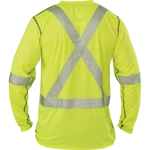 T-shirt &agrave; manches longues haute visibilit&eacute; Polartec Power Grid, Polyester, 2T-Grand, Jaune lime haute visibilit&eacute; WestPier