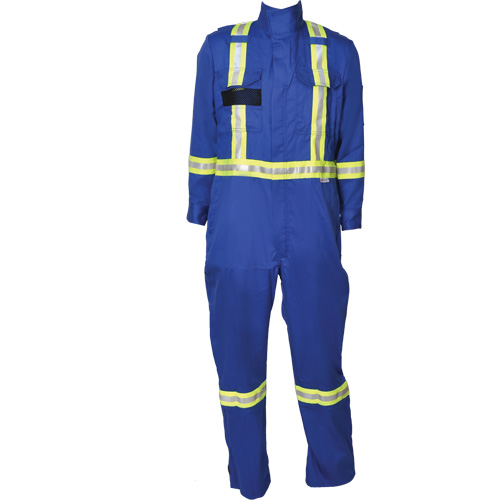 Firewall FR&reg; Striped Coveralls, Size Medium (Tall), Royal Blue WestPier
