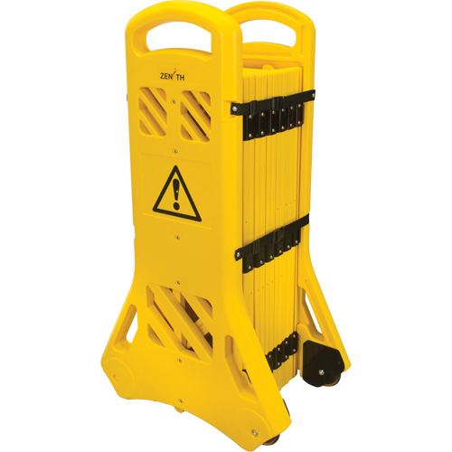Portable Mobile Barrier, 40" H x 13' L, Yellow WestPier