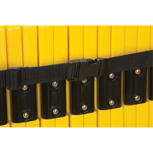 Portable Mobile Barrier, 40" H x 13' L, Yellow WestPier