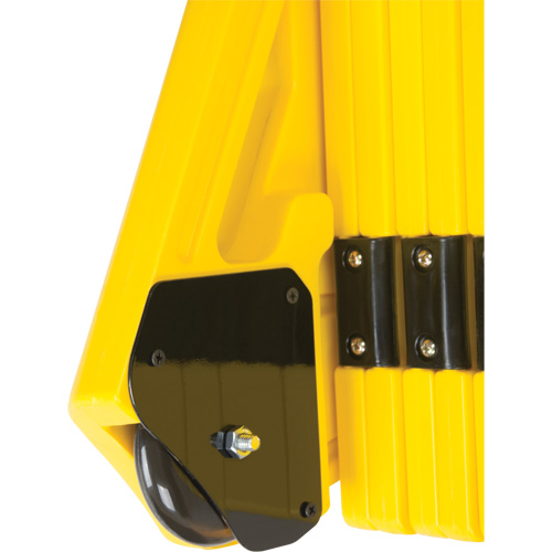 Portable Mobile Barrier, 40" H x 13' L, Yellow WestPier
