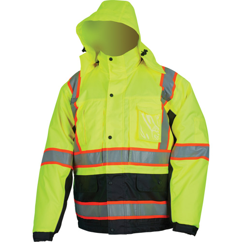 Veste isol&eacute;e haute visibilit&eacute;, Polyester/Polyur&eacute;thane, Jaune lime haute visibilit&eacute;, Petit WestPier