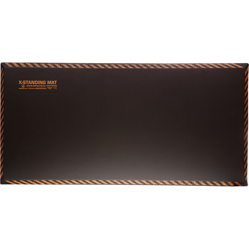 Anti-Fatigue Standing Mat, Smooth, 18" x 36" x 1", Black, Rubber WestPier