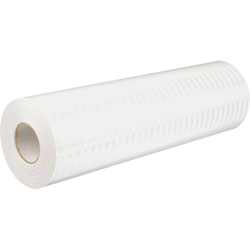 High Intensity Prismatic Grade Reflective Sheeting, 2" W x 150' L, 19 mils, White WestPier