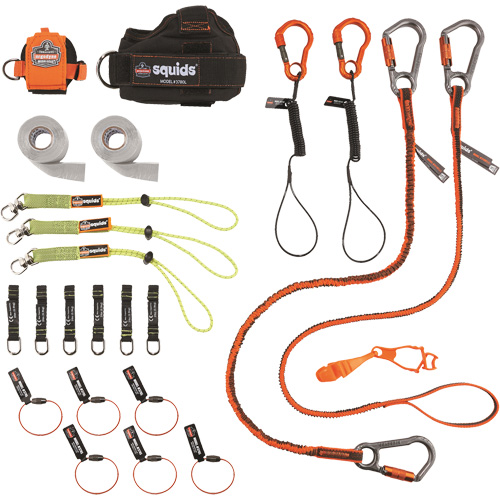 Trousse de longes de fixation d'outils pour charpentier et ouvrier 3183 Squids WestPier