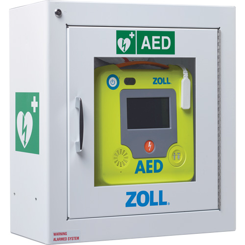 Standard Surface-Mounted AED Wall Cabinet, Zoll AED 3 For, Non-Medical WestPier